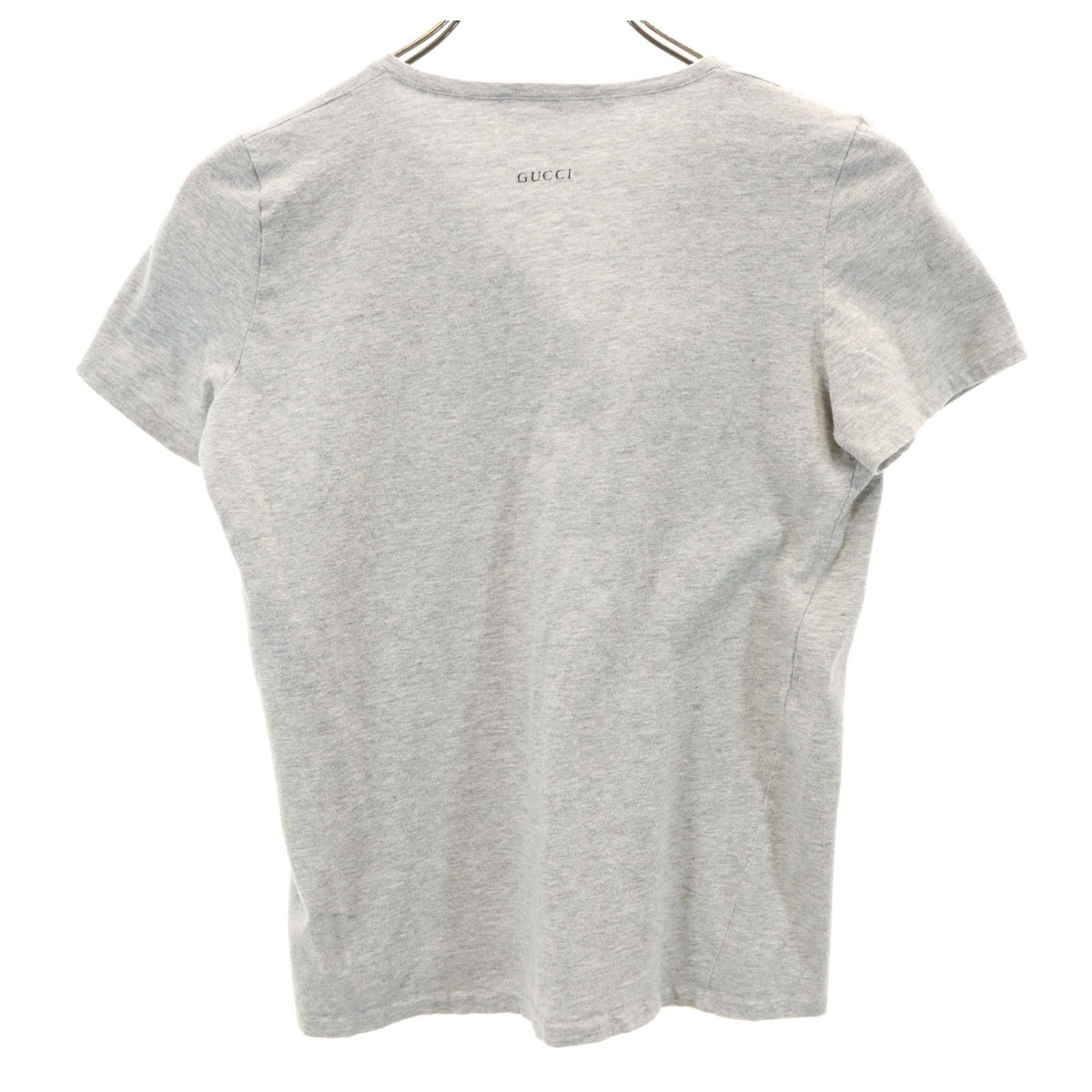 イタリア製 半袖 Vネック Tシャツ M グレー レディース 古着 イタリア製 半袖 Vネック Tシャツ M グレー レディース 古着