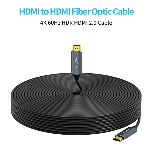 Twozoh 光ファイバーHDMI ケーブル 30M 4K 2.0 60Hz 1080P対応 18gbps超高速HDMI ケーブル 60P 4K/UHD 4:4:4 HDCP 2.2 ARC (5M