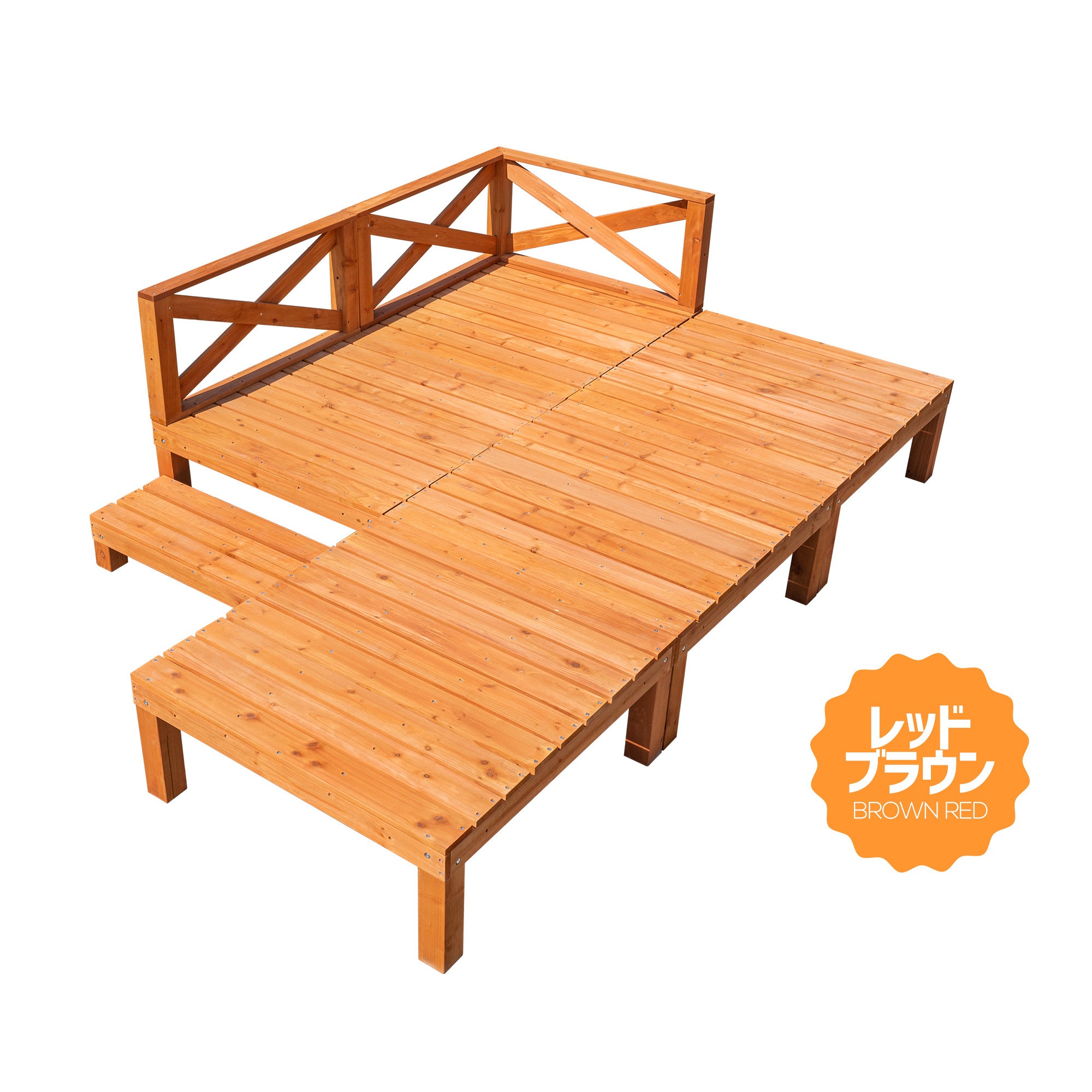 ウッドデッキ 天然木 キット 9点セット 自由な組み合わせ ウッドパネル