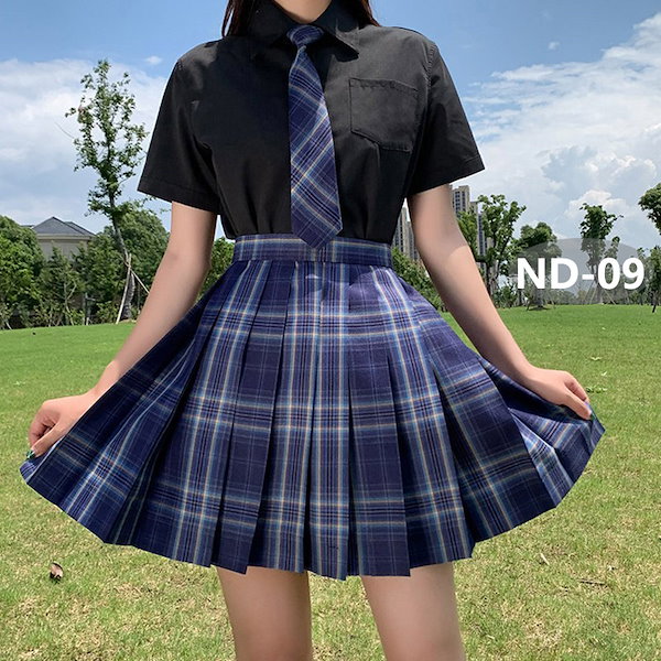 Qoo10] 制服スカート 女子高生 JK 学生服 可