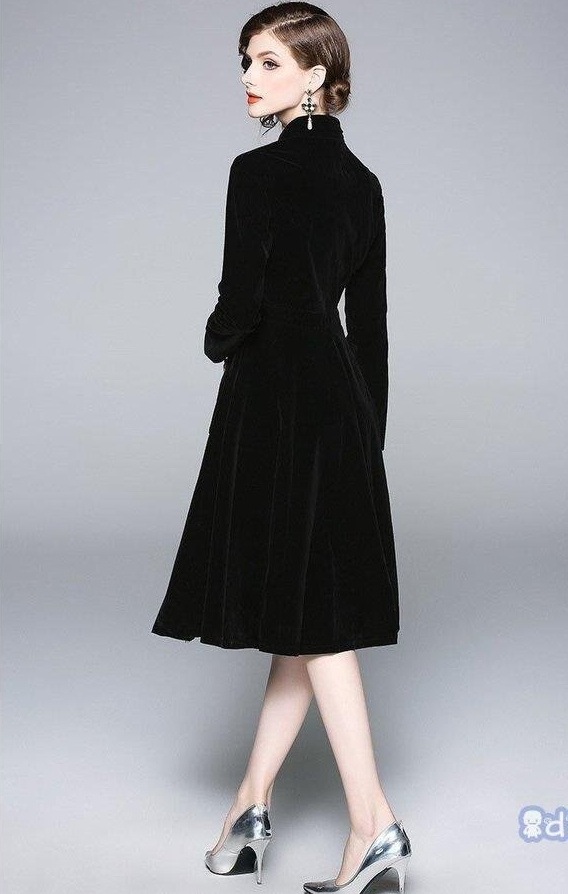 パーティードレス 結婚式 40代 20代 ロング丈 袖あり 長袖 秋冬 韓国風 大きいサイズ フォーマルドレス 立ち襟 無地 お呼ばれ 二次会 披露宴 謝恩会 上品 着痩せ パーティードレス 結婚式 40代 20代 ロング丈 袖あり 長袖 秋冬 韓国風 大きいサイズ フォーマルドレス 立ち襟 無地 お呼ばれ 二次会 披露宴 謝恩会 上品 着痩せ