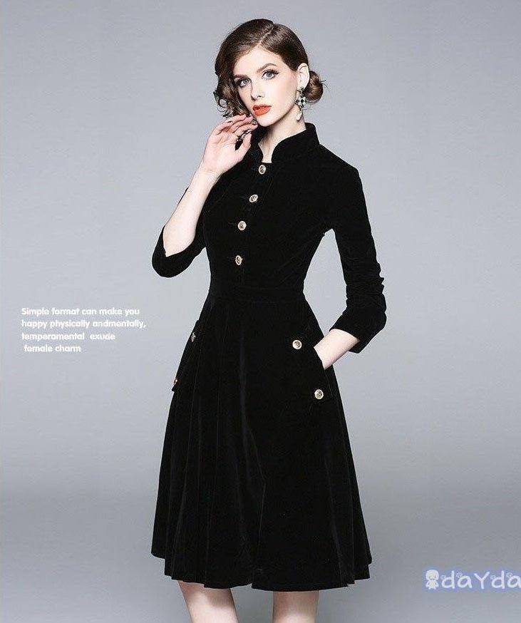 パーティードレス 結婚式 40代 20代 ロング丈 袖あり 長袖 秋冬 韓国風 大きいサイズ フォーマルドレス 立ち襟 無地 お呼ばれ 二次会 披露宴 謝恩会 上品 着痩せ パーティードレス 結婚式 40代 20代 ロング丈 袖あり 長袖 秋冬 韓国風 大きいサイズ フォーマルドレス 立ち襟 無地 お呼ばれ 二次会 披露宴 謝恩会 上品 着痩せ