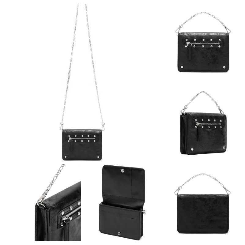【DEINET】TRAVEL STUD CROSS CHAIN MINI BAG (5COLORS) 追跡付 DEINET】 TRAVEL STUD CROSS CHAIN MINI BAG : 5COLORS