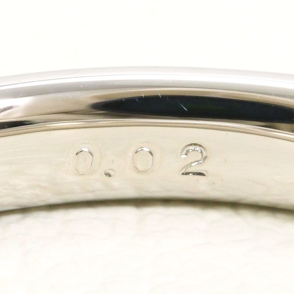 銀座ダイヤモンドシライシ PT900 リング 16号 ダイヤ 0.02 中古 銀座ダイヤモンドシライシ PT900 リング 16号 ダイヤ 0.02 中古