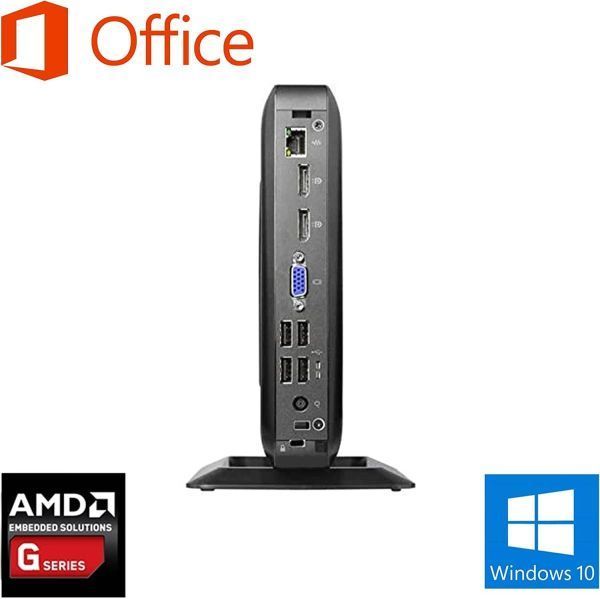 【リモートワーク用】【サポート付き】HP T520 Windows10 コンパクト 大容量メモリー:8GB 大容量SSD:128GB MS Office 2019 Zoom テレワーク