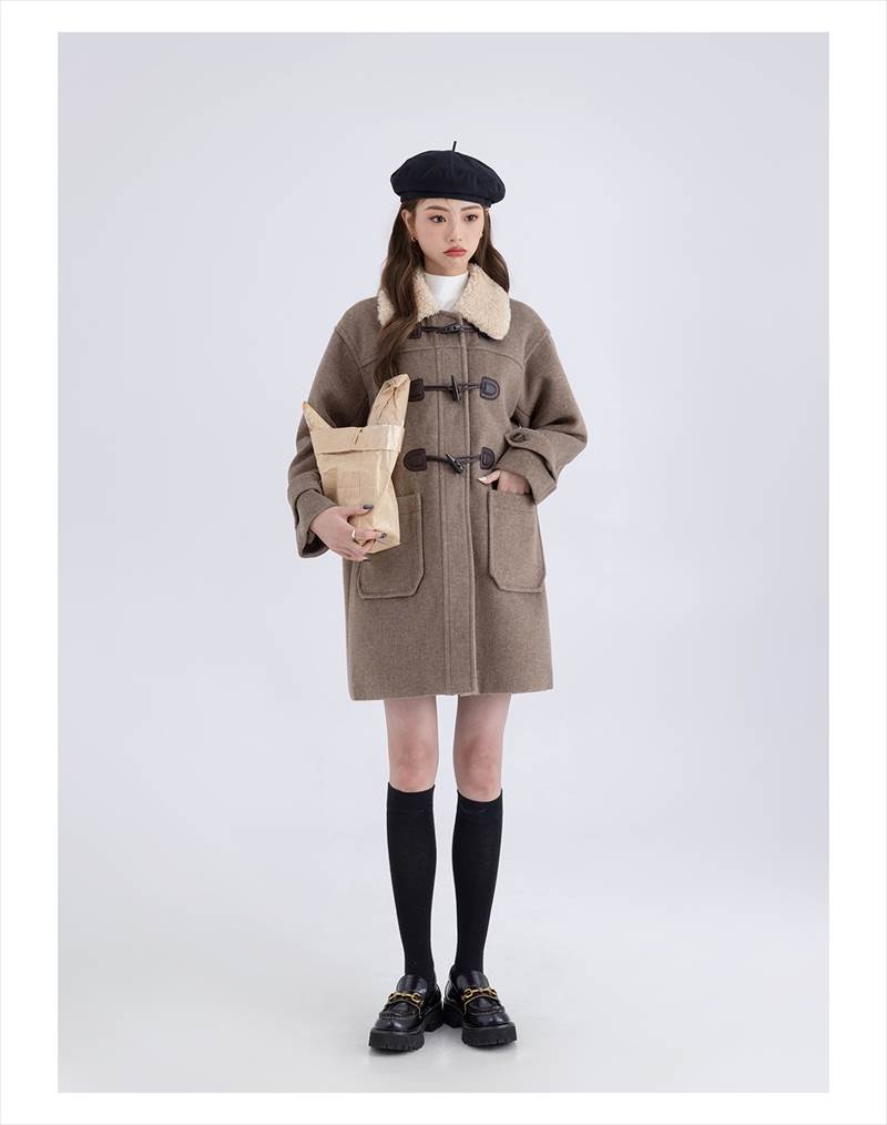 アウター レディース ダッフルコート ボア襟 Iライン モコモコ ポケット 前開き かわいい カジュアル 大人可愛い おしゃれ かっこいい レトロ 大人女子 XS S M L オートミール ベージュ アウター レディース ダッフルコート ボア襟 Iライン モコモコ ポケット 前開き かわいい カジュアル 大人可愛い おしゃれ かっこいい レトロ 大人女子 XS S M L オートミール ベージュ