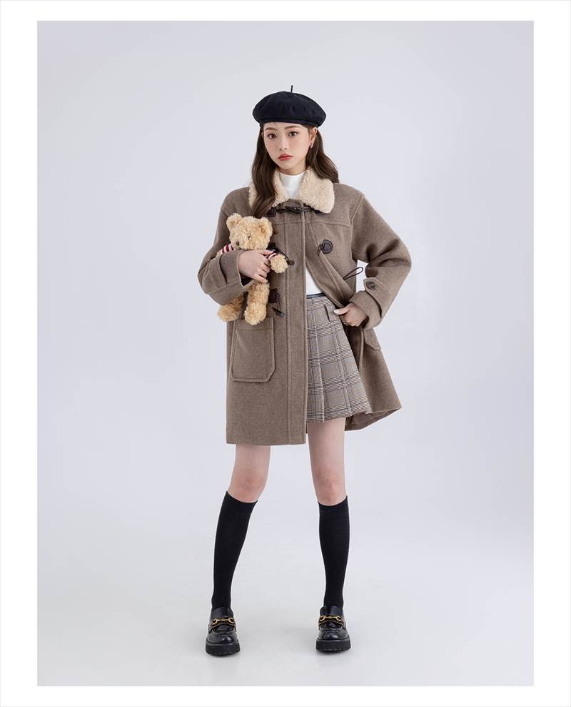 アウター レディース ダッフルコート ボア襟 Iライン モコモコ ポケット 前開き かわいい カジュアル 大人可愛い おしゃれ かっこいい レトロ 大人女子 XS S M L オートミール ベージュ アウター レディース ダッフルコート ボア襟 Iライン モコモコ ポケット 前開き かわいい カジュアル 大人可愛い おしゃれ かっこいい レトロ 大人女子 XS S M L オートミール ベージュ