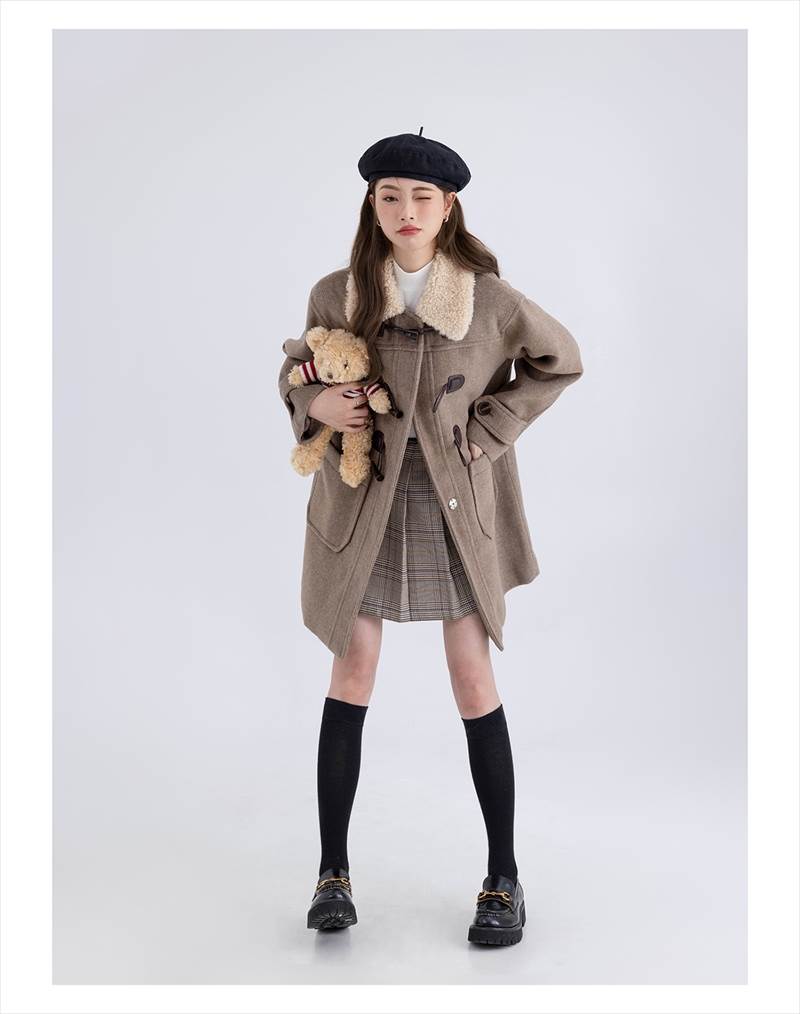 アウター レディース ダッフルコート ボア襟 Iライン モコモコ ポケット 前開き かわいい カジュアル 大人可愛い おしゃれ かっこいい レトロ 大人女子 XS S M L オートミール ベージュ アウター レディース ダッフルコート ボア襟 Iライン モコモコ ポケット 前開き かわいい カジュアル 大人可愛い おしゃれ かっこいい レトロ 大人女子 XS S M L オートミール ベージュ