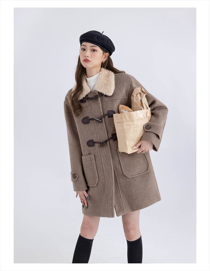 アウター レディース ダッフルコート ボア襟 Iライン モコモコ ポケット 前開き かわいい カジュアル 大人可愛い おしゃれ かっこいい レトロ 大人女子 XS S M L オートミール ベージュ アウター レディース ダッフルコート ボア襟 Iライン モコモコ ポケット 前開き かわいい カジュアル 大人可愛い おしゃれ かっこいい レトロ 大人女子 XS S M L オートミール ベージュ