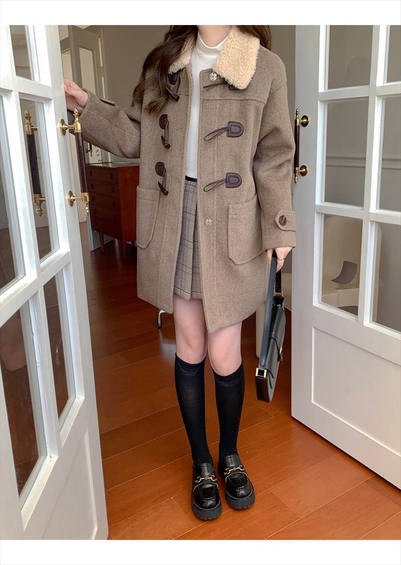 アウター レディース ダッフルコート ボア襟 Iライン モコモコ ポケット 前開き かわいい カジュアル 大人可愛い おしゃれ かっこいい レトロ 大人女子 XS S M L オートミール ベージュ アウター レディース ダッフルコート ボア襟 Iライン モコモコ ポケット 前開き かわいい カジュアル 大人可愛い おしゃれ かっこいい レトロ 大人女子 XS S M L オートミール ベージュ