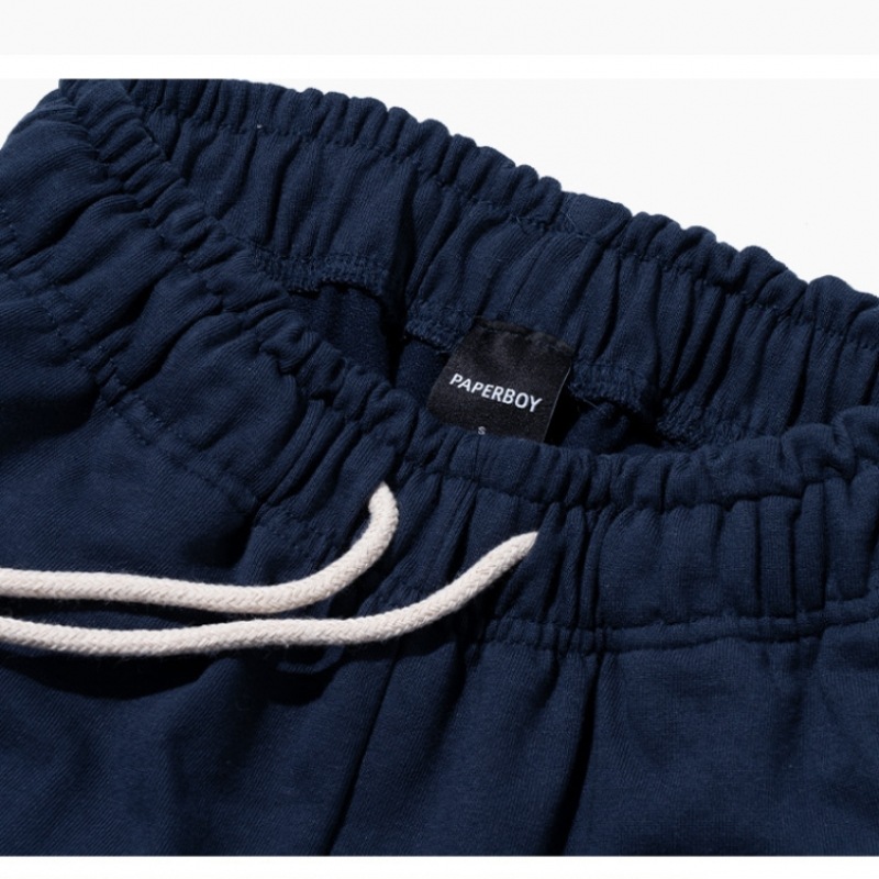 PAPERBOYコージーサークルポリアンハーフパンツネイビー PAPERBOYコージーサークルポリアンハーフパンツネイビー