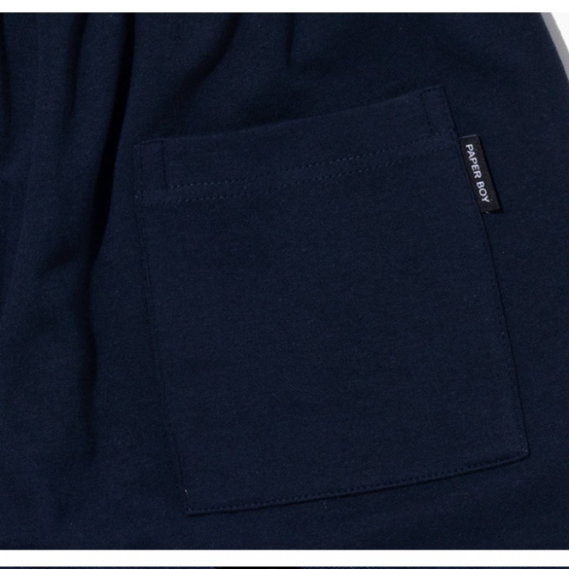 PAPERBOYコージーサークルポリアンハーフパンツネイビー PAPERBOYコージーサークルポリアンハーフパンツネイビー