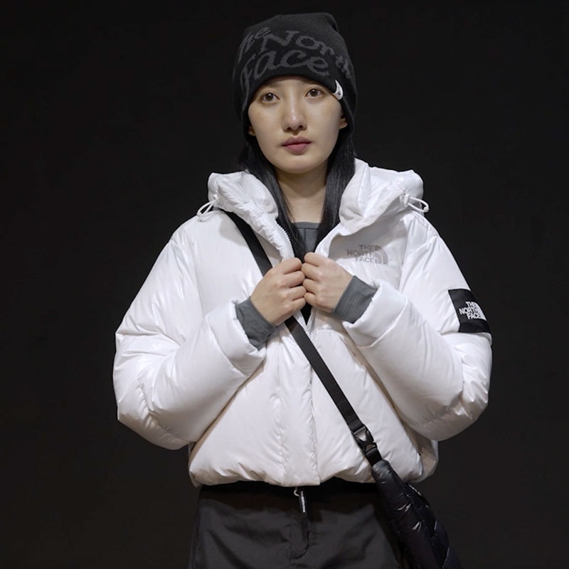 韓国限定】ノースフェイス ダウン Sサイズ GLOSSY ELBERON