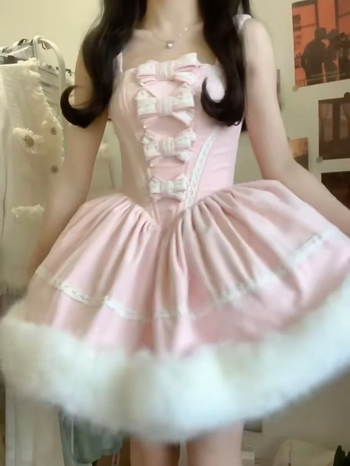 ロリータかわいい女の子甘い年齢を減らす豪華なスプライシングマントジャケットボウドレス厚みのあるスーツレディース