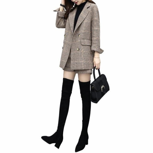 緊急SALE!!!2枚1OO円OFF! パンツ スーツ レディース テーラードジャケットセットアップ ミニ丈 2点セット フォーマル カジュアル チェック柄 おしゃれ 上品 着痩せ OL 緊急SALE!!!2枚1OO円OFF! パンツ スーツ レディース テーラードジャケットセットアップ ミニ丈 2点セット フォーマル カジュアル チェック柄 おしゃれ 上品 着痩せ OL