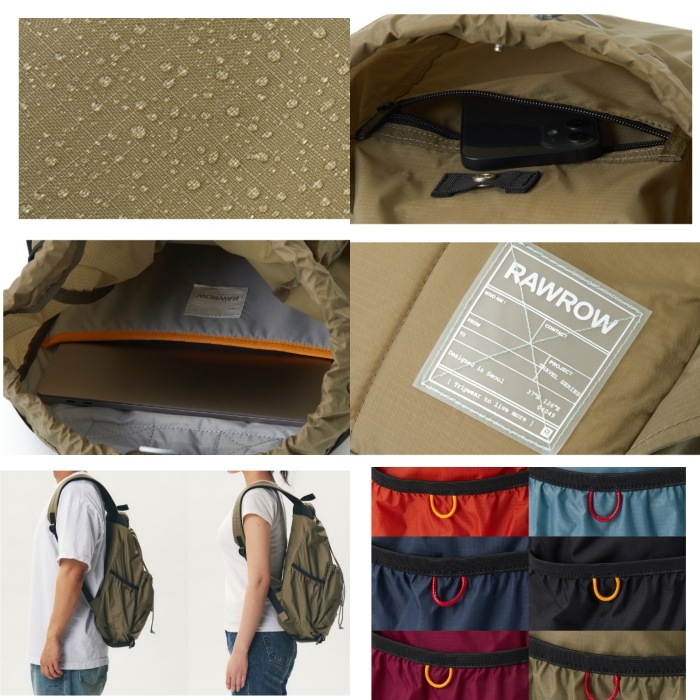 【RAWROW】 TRAVEL STRING BACKPACK 721 : 6COLORS 【RAWROW】 TRAVEL STRING BACKPACK 721 : 6COLORS