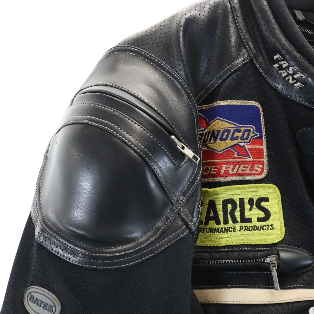 BATES バイクジャケット XXL 黒 ベイツ バイク ライナー付き 2way