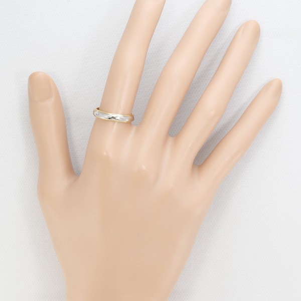 アクアスキュータム PT900 K18YG リング 指輪 12号 ジュエリー 中古 アクアスキュータム PT900 K18YG リング 指輪 12号 ジュエリー 中古