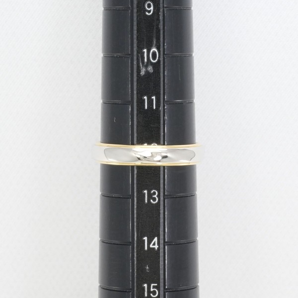 アクアスキュータム PT900 K18YG リング 指輪 12号 ジュエリー 中古 アクアスキュータム PT900 K18YG リング 指輪 12号 ジュエリー 中古