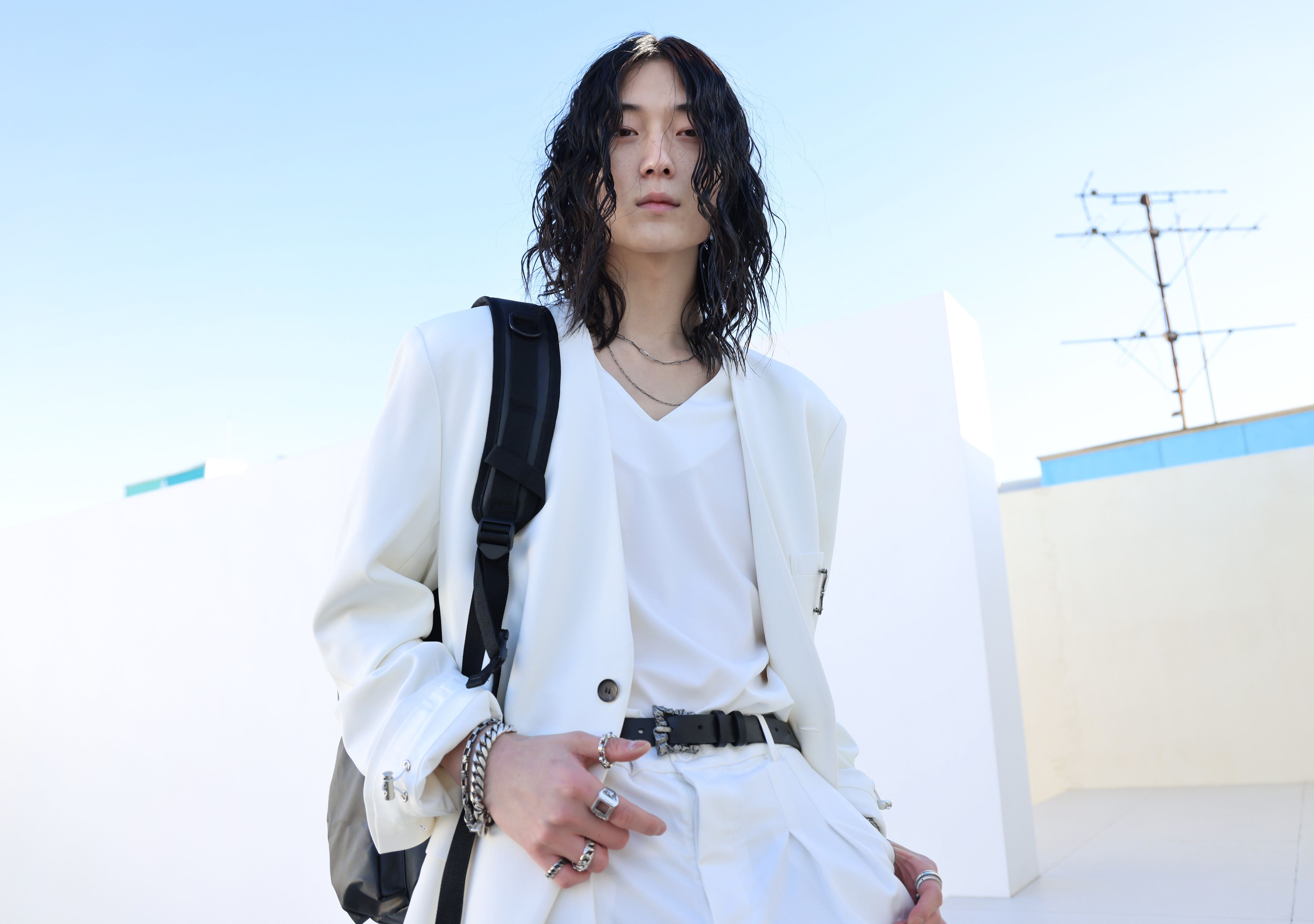 Blessed Bullet スクエアチェーンネックレス_シルバー925_スモール Unisex Blessed Bullet スクエアチェーンネックレス_シルバー925_スモール Unisex