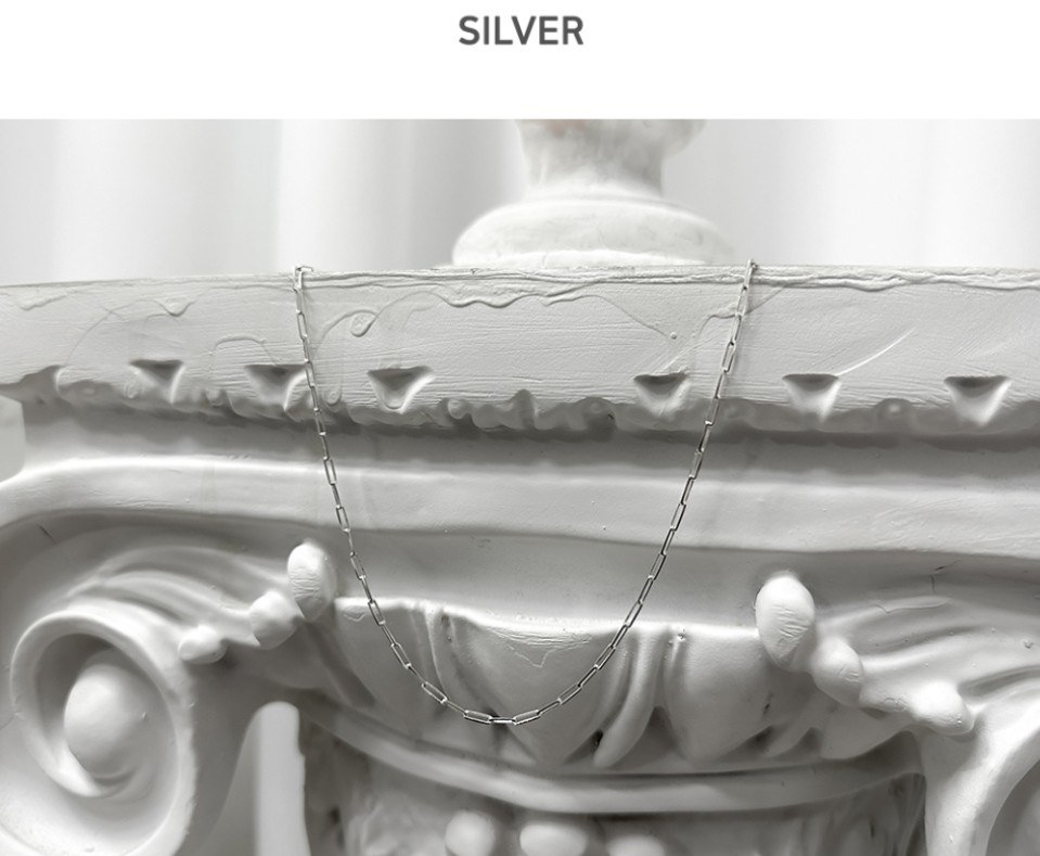 Blessed Bullet スクエアチェーンネックレス_シルバー925_スモール Unisex Blessed Bullet スクエアチェーンネックレス_シルバー925_スモール Unisex