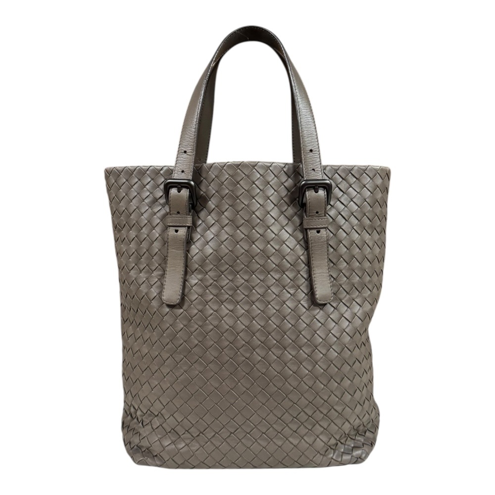 ボッテガヴェネタ イントレチャート トートバッグ レザー 270917 グレー BOTTEGAVENETA 中古 ボッテガヴェネタ イントレチャート トートバッグ レザー 270917 グレー BOTTEGAVENETA 中古