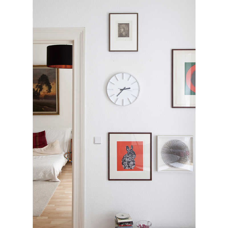 タカタレムノス　Edge Clock エッジクロック 35cm レムノス ホワイト　AZ-0115WH