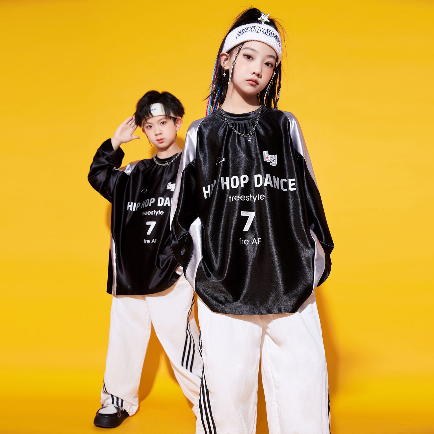 街舞児童潮服hiphop国慶節公演服男児ヒップホップセット女児ジャズダンス衣装 街舞児童潮服hiphop国慶節公演服男児ヒップホップセット女児ジャズダンス衣装