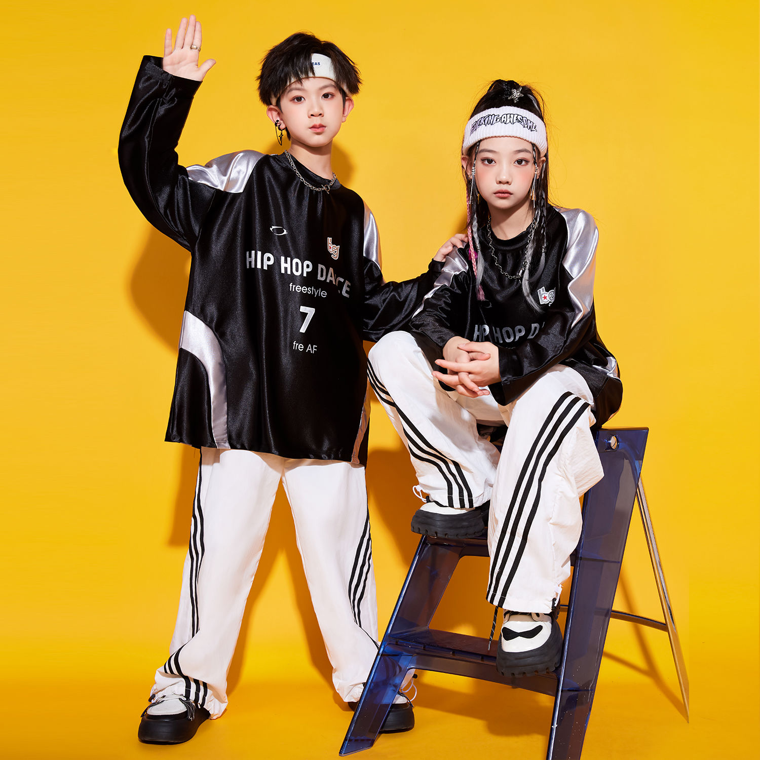 街舞児童潮服hiphop国慶節公演服男児ヒップホップセット女児ジャズダンス衣装 街舞児童潮服hiphop国慶節公演服男児ヒップホップセット女児ジャズダンス衣装
