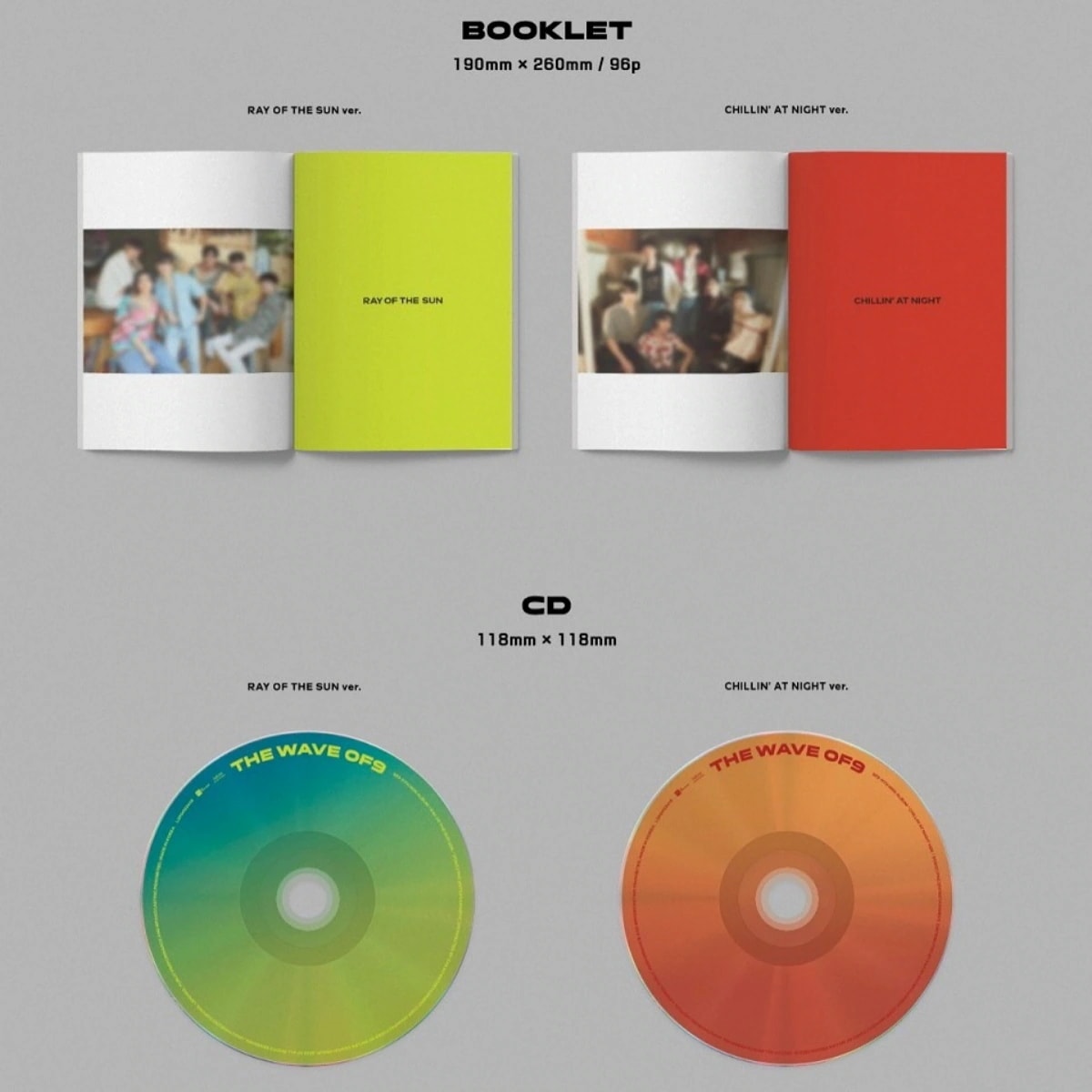 [SET] SF9 [THE WAVE OF9] 11th Mini Album + Fan-made Photocard 1EA