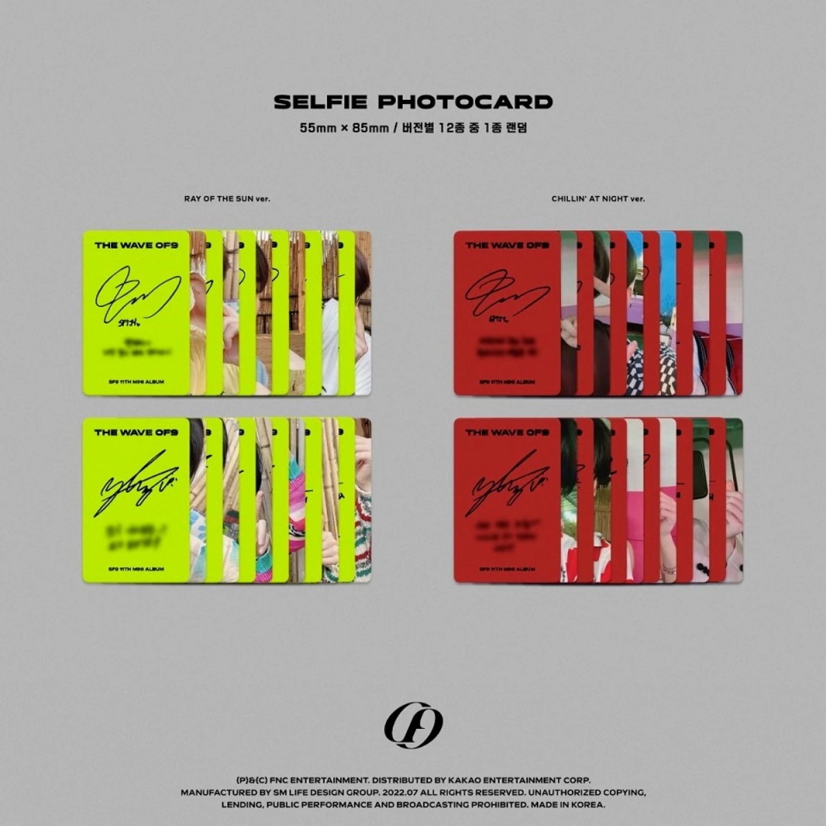 [SET] SF9 [THE WAVE OF9] 11th Mini Album + Fan-made Photocard 1EA