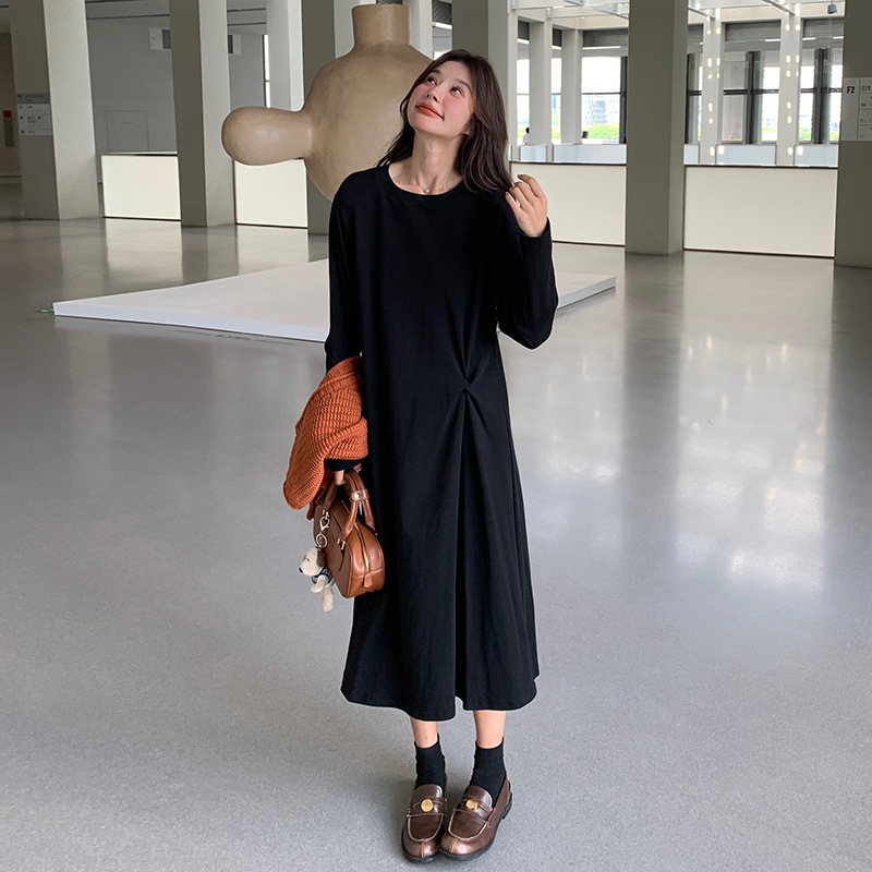 フレンチニットウエストコートワンピースセット2024新時代の気質スモールロングワンピース2点セット