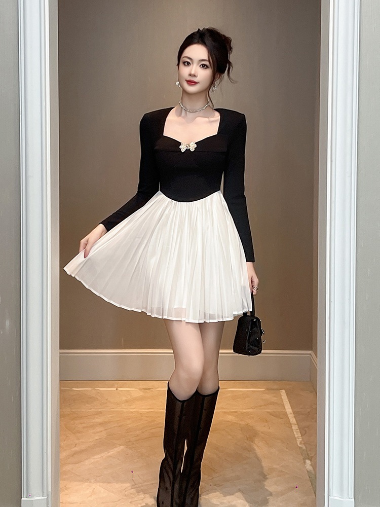 ショートワンピース ドッキング ドレス パーティー キャバ 大人 同窓会 披露宴 卒業式 結婚式