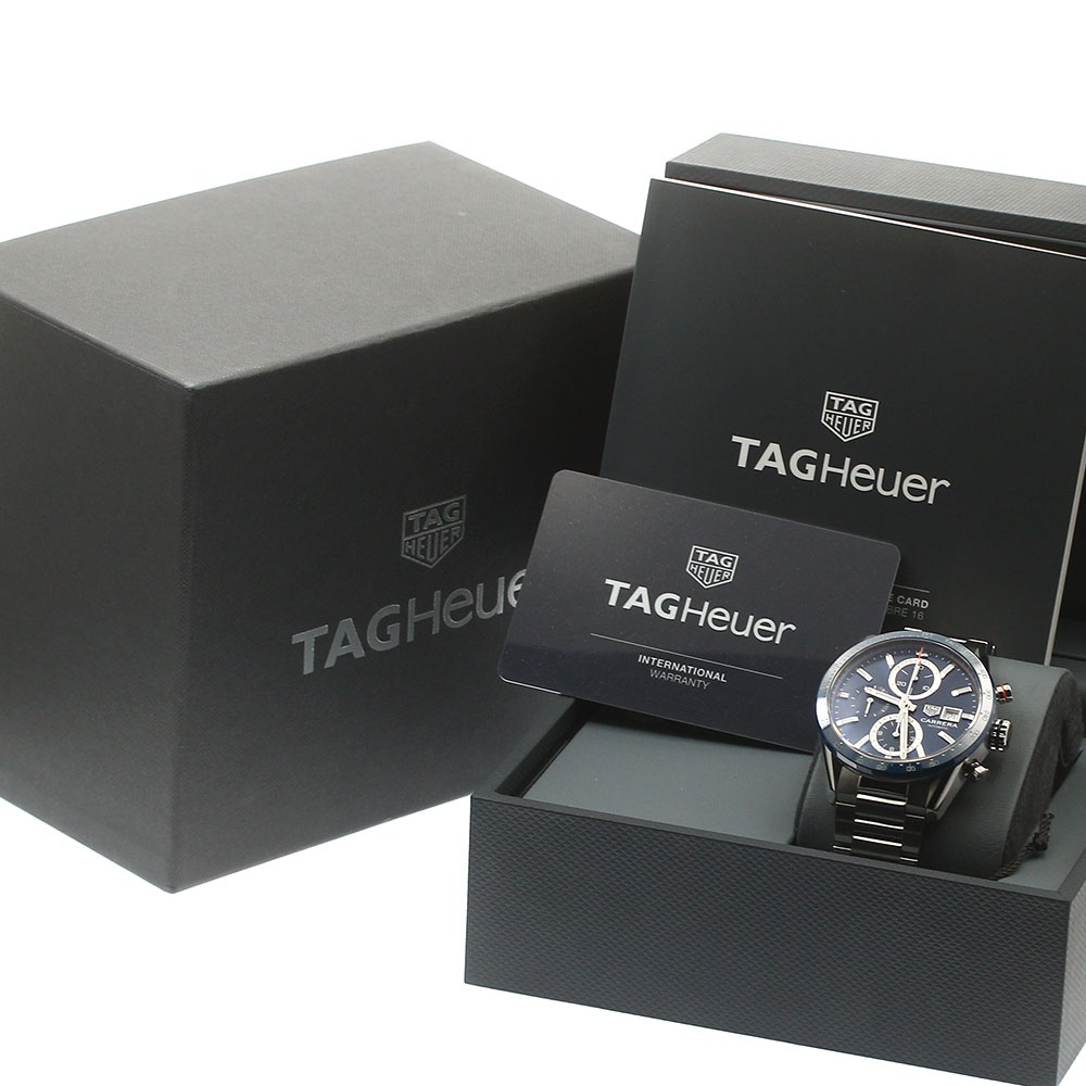タグホイヤー TAG HEUER CBM2112-0 カレラ キャリバー16 デイト クロノグラフ 自動巻き メンズ 良品 箱・保証書付き_870868【中古】 タグホイヤー TAG HEUER CBM2112-0 カレラ キャリバー16 デイト クロノグラフ 自動巻き メンズ 良品 箱・保証書付き_870868【中古】