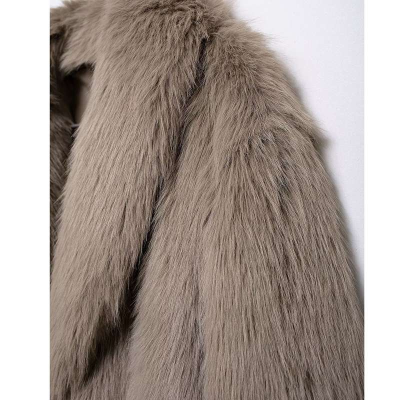 ファージャケット 毛皮コート レディース ファーコート アウター ロングコート ボアジャケット 冬 模造毛皮 毛足長い 防風 保温性 キレイめ エレガント 厚手 前開き ふわモコ 羽織 フェミニン 大