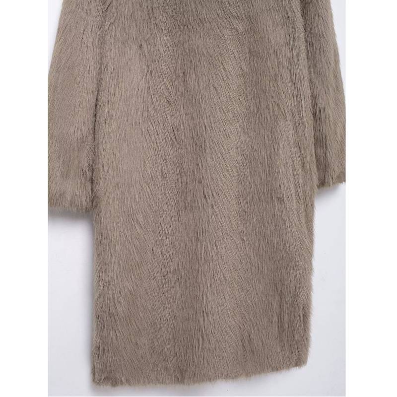 ファージャケット 毛皮コート レディース ファーコート アウター ロングコート ボアジャケット 冬 模造毛皮 毛足長い 防風 保温性 キレイめ エレガント 厚手 前開き ふわモコ 羽織 フェミニン 大