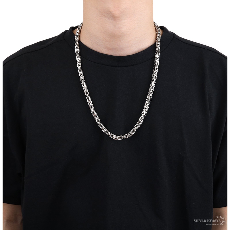 ステンレス デザインチェーンネックレス [n455]