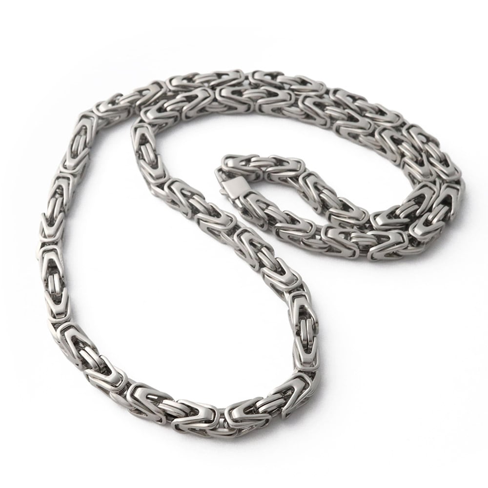 ステンレス デザインチェーンネックレス [n455]