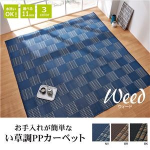 国産得価 洗える PPカーペット/ラグマット ブラ : 家具・インテリア 通販大人気