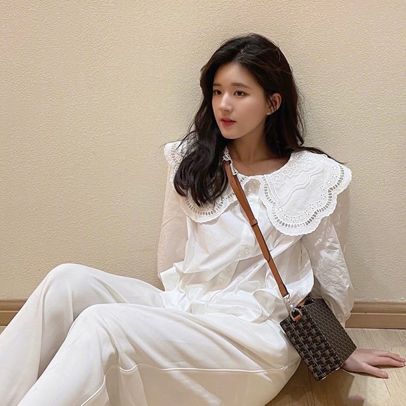 白 シャツ ブラウス 長袖 l レース フリル 無地 襟付き かわいい おしゃれ レディース トップス 女の子 シンプル クール かっこいい かわいい おしゃれ 大人女子 こなれ感 お洒落 白 シャツ ブラウス 長袖 l レース フリル 無地 襟付き かわいい おしゃれ レディース トップス 女の子 シンプル クール かっこいい かわいい おしゃれ 大人女子 こなれ感 お洒落