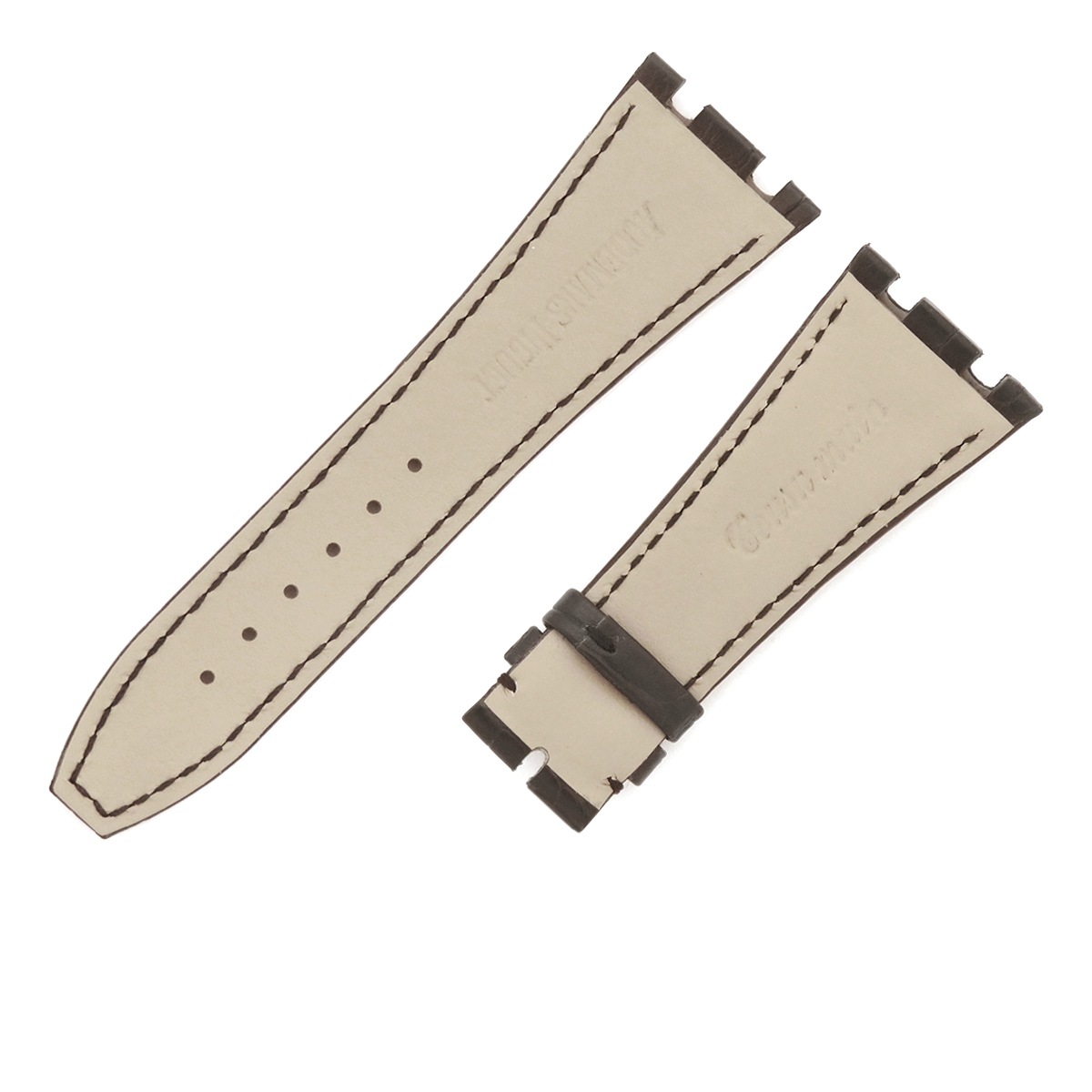 ロイヤルオーク用 クロコバンド メンズ 未使用 純正 替え ベルト ストラップ 27mm ブラック 黒 ロイヤルオーク用 クロコバンド メンズ 未使用 純正 替え ベルト ストラップ 27mm ブラック 黒