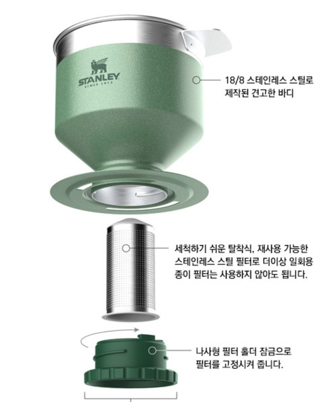 [STANLEY]ドリップコーヒー コップセットSET　韓国ピクニックアイテム 軽量 キャンピング