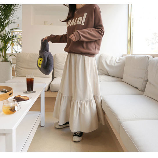 1MB494-今季トレンド プリーツスカート無地 ロングスカート ボトムス マキシ 膝下 1MB494-今季トレンド プリーツスカート無地 ロングスカート ボトムス マキシ 膝下