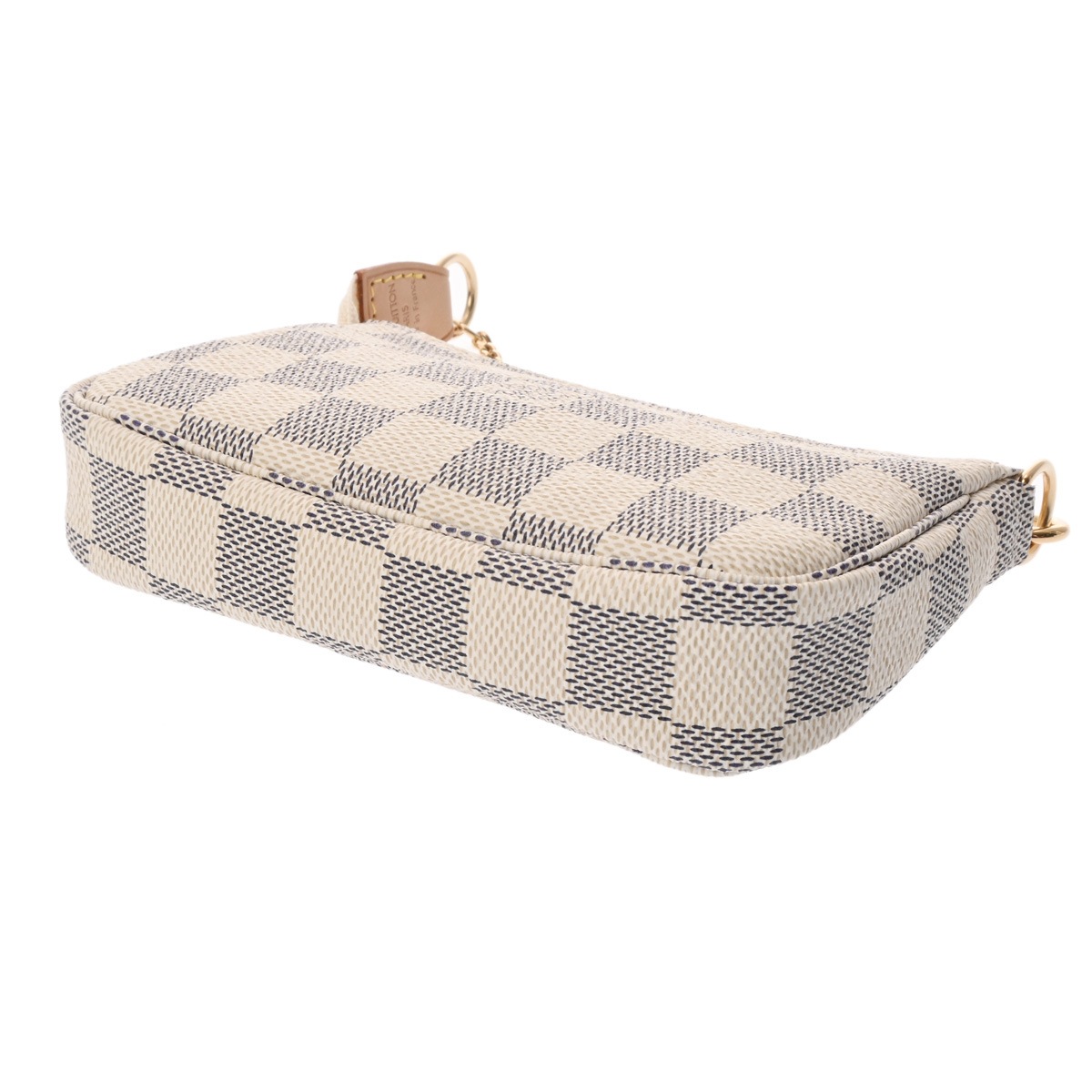 ダミエアズール ミニ ポシェット アクセソワール ホワイト N58010 レディース ダミエアズールキャンバス アクセサリーポーチ Aランク 中古 銀蔵 ダミエアズール ミニ ポシェット アクセソワール ホワイト N58010 レディース ダミエアズールキャンバス アクセサリーポーチ Aランク 中古 銀蔵