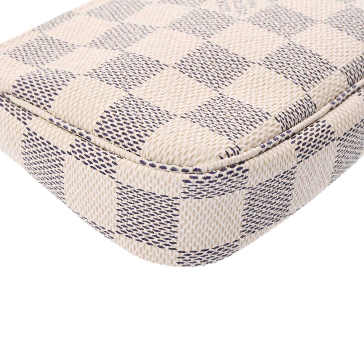 ダミエアズール ミニ ポシェット アクセソワール ホワイト N58010 レディース ダミエアズールキャンバス アクセサリーポーチ Aランク 中古 銀蔵 ダミエアズール ミニ ポシェット アクセソワール ホワイト N58010 レディース ダミエアズールキャンバス アクセサリーポーチ Aランク 中古 銀蔵