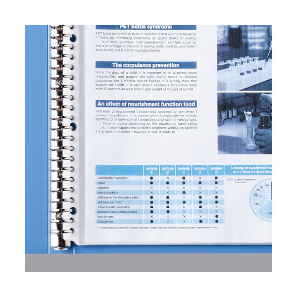 TANOSEE PPクリヤーファイル（差替式）A4タテ 30穴 35ポケット付属 背幅48mm ピンク 1セット（10冊）