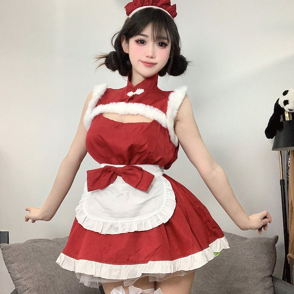 Qoo10] サンタコスプレ メイド服 クラシック 定