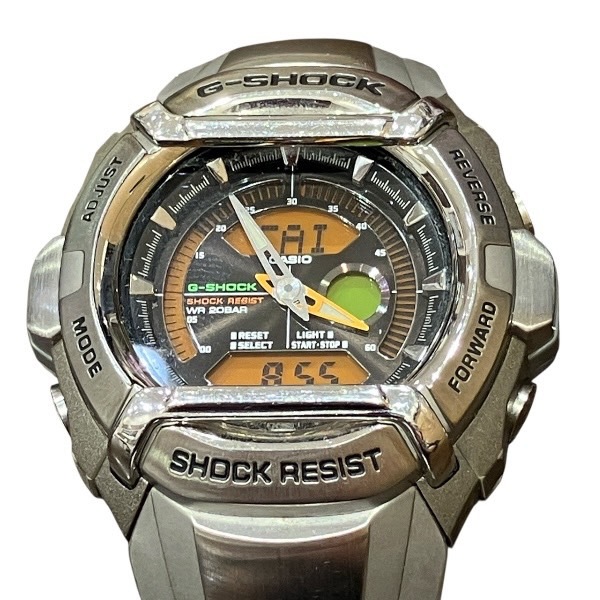 カシオ Gショック G-550FD-1A クォーツ 液晶オレンジアナデジ 腕時計【中古】 カシオ Gショック G-550FD-1A クォーツ 液晶オレンジアナデジ 腕時計【中古】