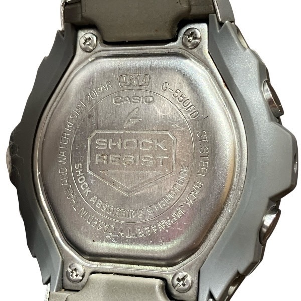 カシオ Gショック G-550FD-1A クォーツ 液晶オレンジアナデジ 腕時計【中古】 カシオ Gショック G-550FD-1A クォーツ 液晶オレンジアナデジ 腕時計【中古】