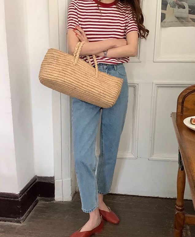 レディース パンツ ボトムス デニム Gパン テーパードパンツ ロングパンツ デニムパンツ シガレットパンツ ロング 9分丈 クロップド丈 ストレート フェミニン ファスナー ポケット ハイウエスト